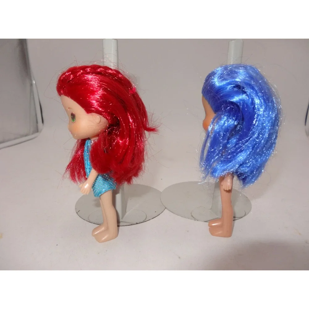 Strawberry Shortcake 2008‎ Blueberry Muffin 6 Inch Doll Lot 2 Red Blue Hair